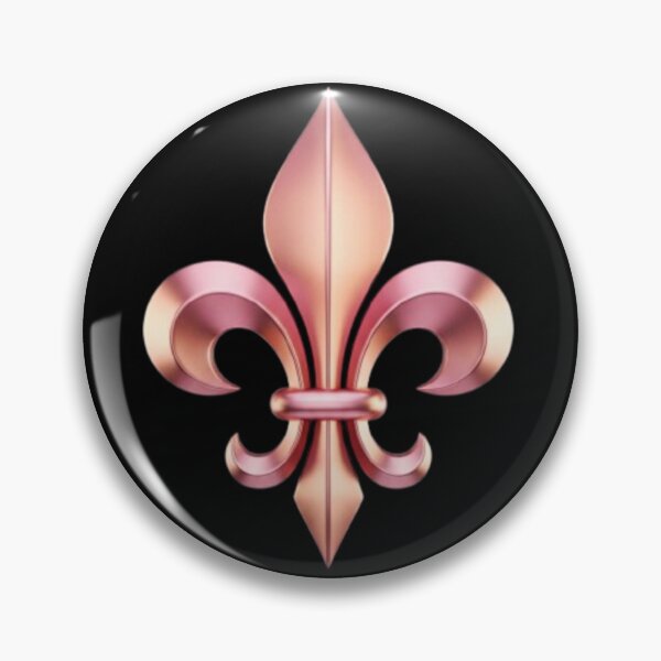 Item preview, Fleur De Lys Rose Gold Elegant French Heraldic Symbol designed and sold by ProjectNoah.