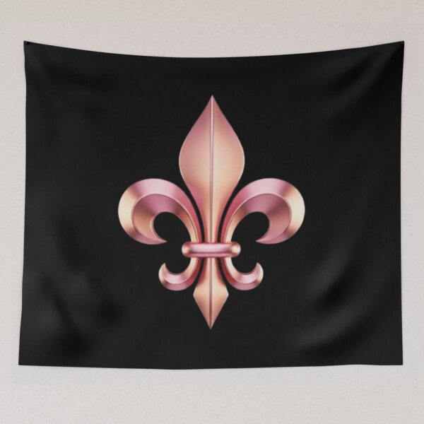 Item preview, Fleur De Lys Rose Gold Elegant French Heraldic Symbol designed and sold by ProjectNoah.