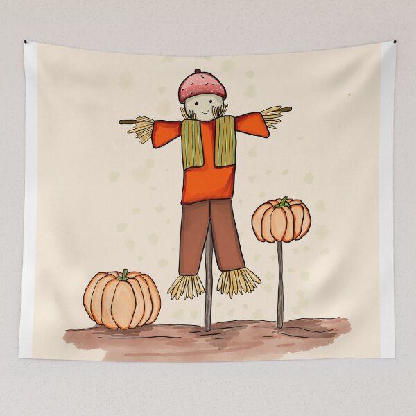 Item preview, Pumpkin and the scarecrow 2025 designed and sold by tenkenryujin.