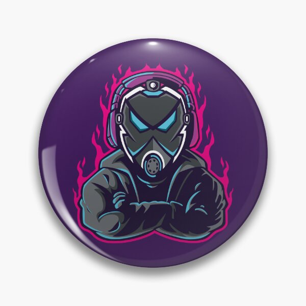 Item preview, Gas Mask Warrior Mascot Logo – Tactical Post-Apocalyptic Fighter designed and sold by MerlinWear.
