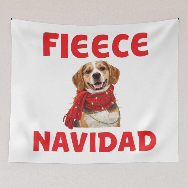 Item preview, Fleece Navidad – Beagle Christmas Dog designed and sold by Paw Print Play.