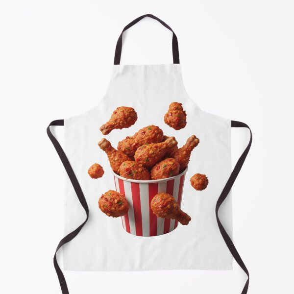Item preview, Korean Spicy Chicken Bucket Sticker – Realistic Gochujang Fried Chicken, Hot & Crunchy K-Food Art designed and sold by loccotown168.