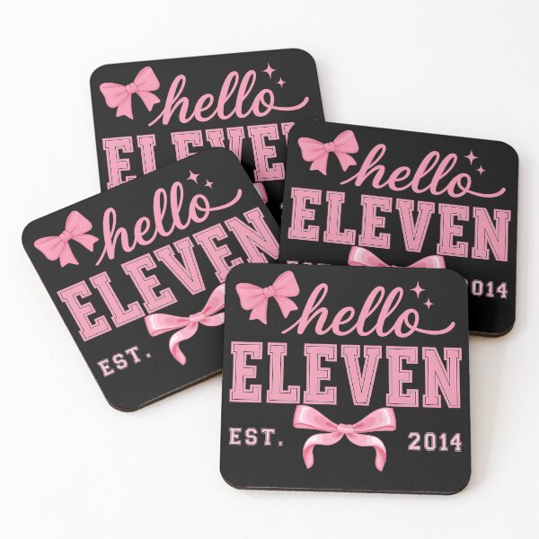Item preview, Girls 11th Birthday : Hello Eleven, Coquette Bow Design  designed and sold by sssweetness.