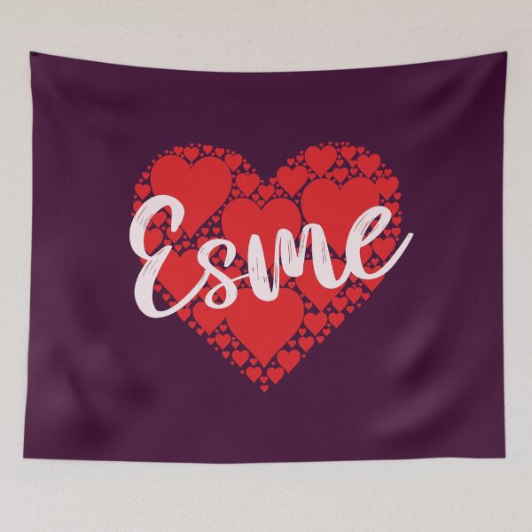 Artikelvorschau, Esme Name Red Heart entworfen und verkauft von Jeallan Designs.