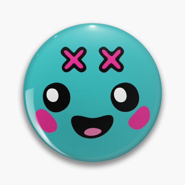 Item preview, Kawaii Blob Aqua Droplet Face designed and sold by Oni Figments.