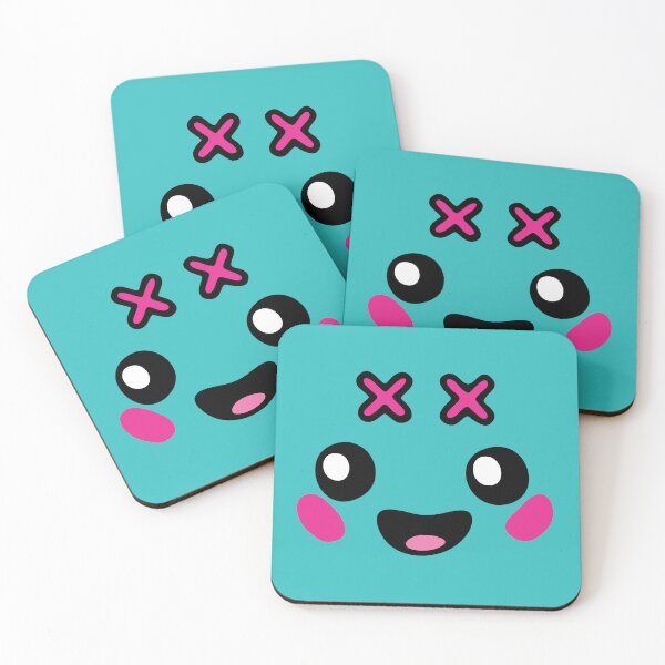 Item preview, Kawaii Blob Aqua Droplet Face designed and sold by Oni Figments.