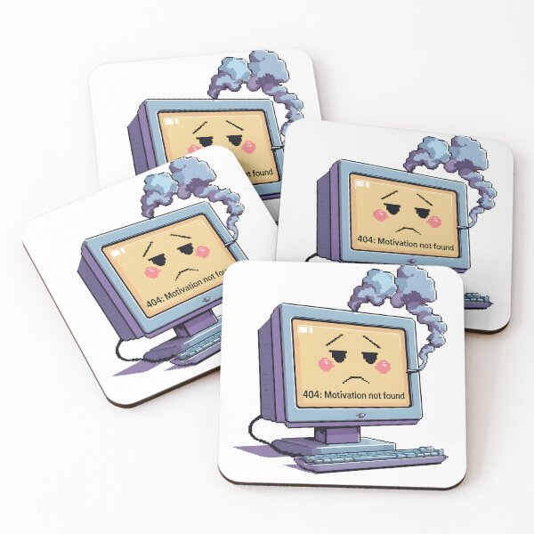 Item preview, 404 Motivation Not Found - Programmer Humor designed and sold by InkDropShop3112.