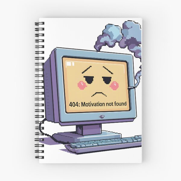 Item preview, 404 Motivation Not Found - Programmer Humor designed and sold by InkDropShop3112.
