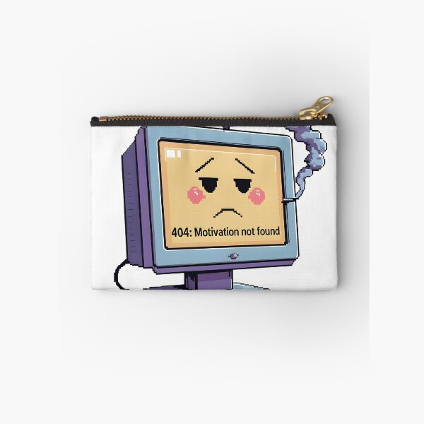 Item preview, 404 Motivation Not Found - Programmer Humor designed and sold by InkDropShop3112.