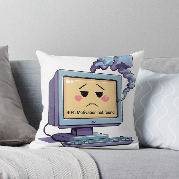 Item preview, 404 Motivation Not Found - Programmer Humor designed and sold by InkDropShop3112.