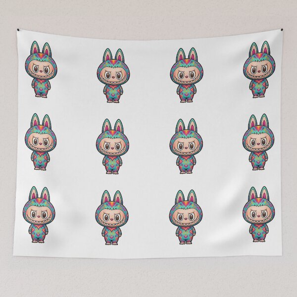 Item preview, labubu art, cute adorable labubu doll with vibrant colors designed and sold by nicnacc.
