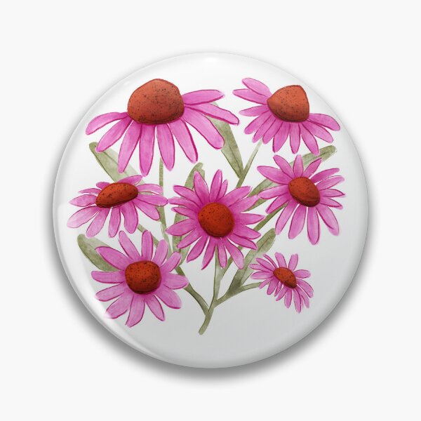 Item preview, Echinacea - coneflower pink designed and sold by JenPolegattoArt.