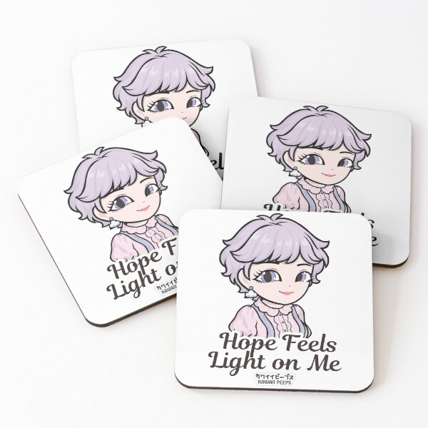 Item preview, Pastel Power Crew Hope Feels Light on Me – Pastel Kawaii Soft Girl Aesthetic Calm Energy Design designed and sold by P-L-Sardines.
