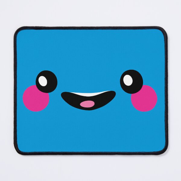 Item preview, Kawaii Blob Blue Droplet Face designed and sold by Oni Figments.