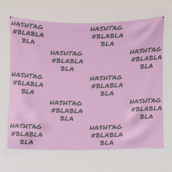 Item preview, hashtag blablabla (black) designed and sold by Valgeneva.