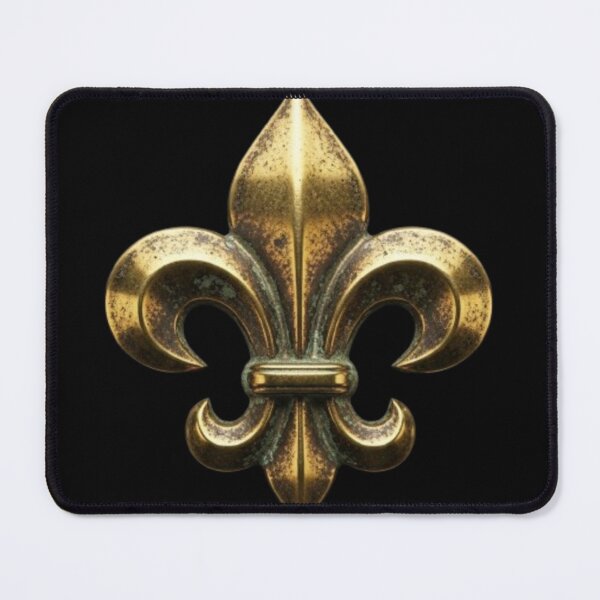 Item preview, Fleur De Lys Brass Vintage Medieval Heraldic Emblem designed and sold by ProjectNoah.