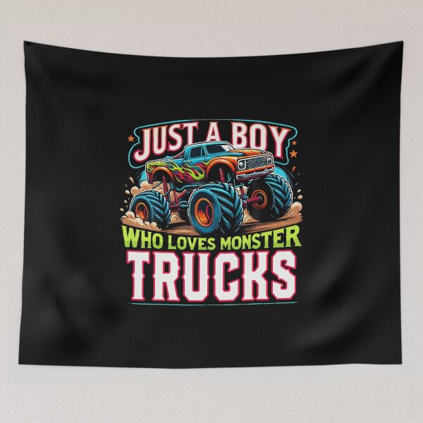 Item preview, Just A Boy Who Loves Monster Truck Boys Monster Truck Lovers designed and sold by AlyceLynne.