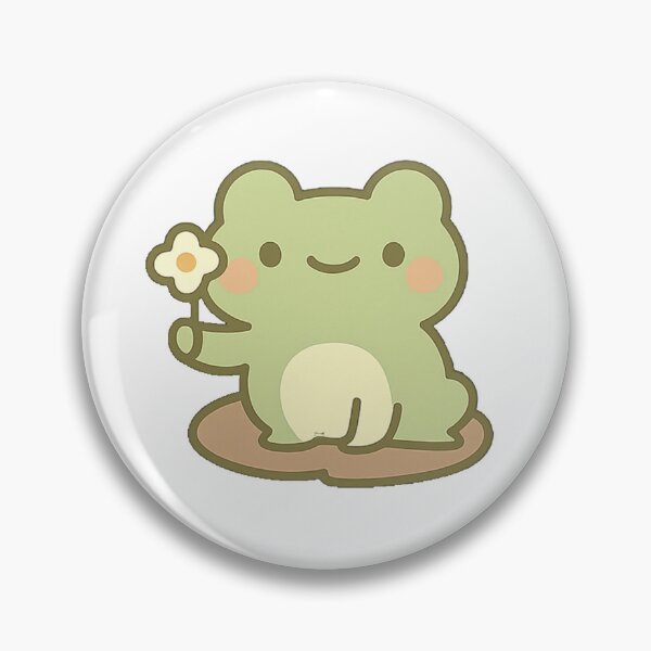 Item preview, Cute Flower Frog Sticker designed and sold by BluesSketchbook.