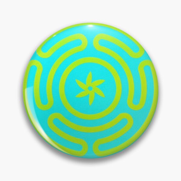 Item preview, Hecate's Wheel Blue on Green  designed and sold by Kwandry.