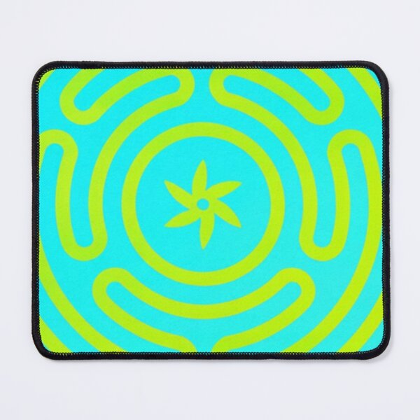 Item preview, Hecate's Wheel Blue on Green designed and sold by Kwandry.