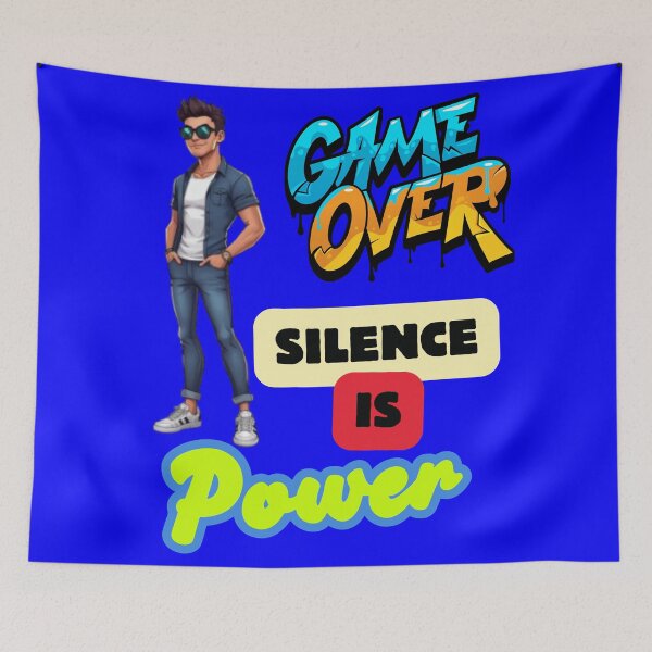Item preview, Silence is Power – Minimal Bold Statement Tee designed and sold by SALEX.com.