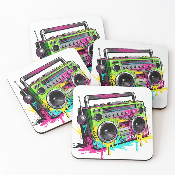 Item preview, Graffiti Boombox - 90s Hip Hop & Street Art Vibe designed and sold by PratikG24.