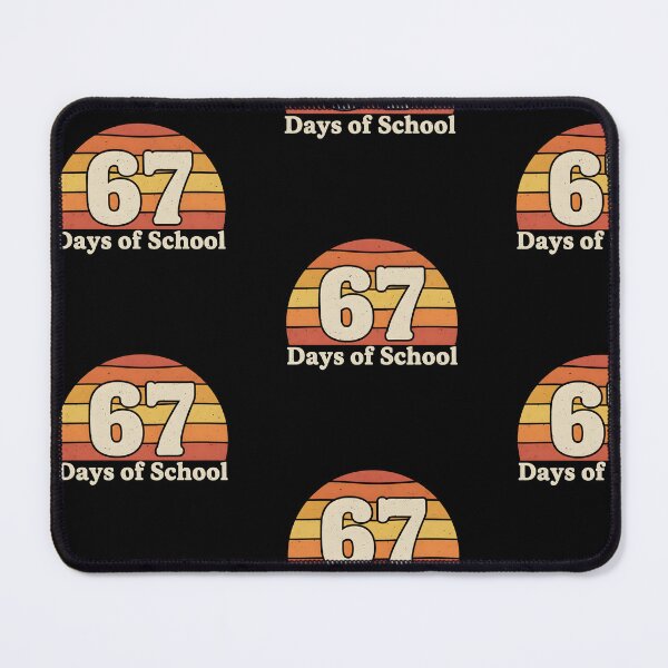 Item preview, 67 Days of School – Retro Sunset Countdown Teacher Student Gift designed and sold by drchzak.
