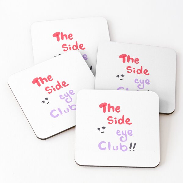 Item preview, The side eye club sticker slogan  designed and sold by tenkenryujin.