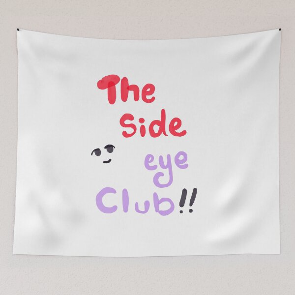 Item preview, The side eye club sticker slogan  designed and sold by tenkenryujin.