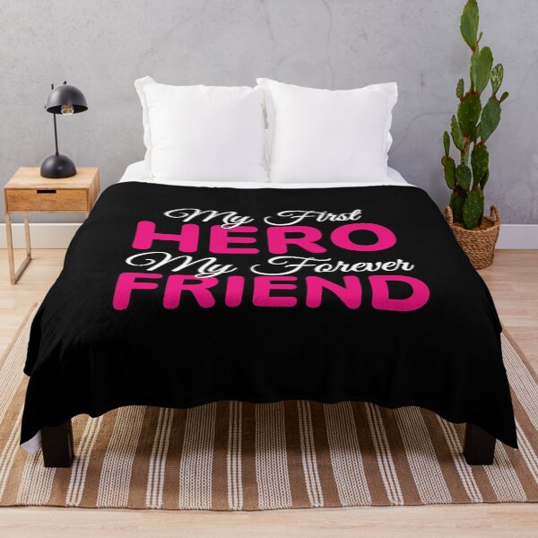 Item preview, My First Hero My Forever Friend Mother Quote designed and sold by MursalinDesigns.