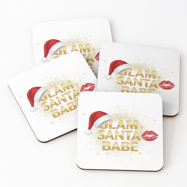 Item preview, Glam Santa Babe T-Shirt – Gold Glitter Christmas Aesthetic for Women designed and sold by ZYNORAworld.