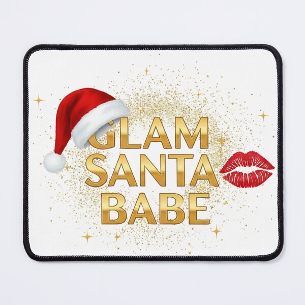 Item preview, Glam Santa Babe T-Shirt – Gold Glitter Christmas Aesthetic for Women designed and sold by ZYNORAworld.