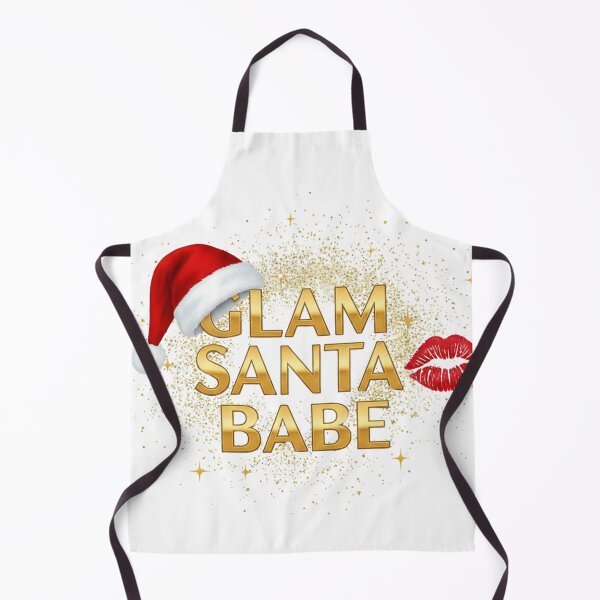 Item preview, Glam Santa Babe T-Shirt – Gold Glitter Christmas Aesthetic for Women designed and sold by ZYNORAworld.
