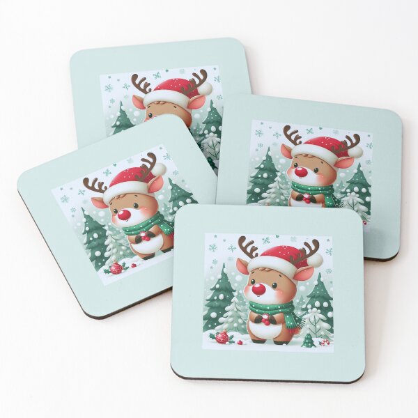 Item preview, Cute Reindeer in The Snow At Christmas designed and sold by ArtisticFerns.