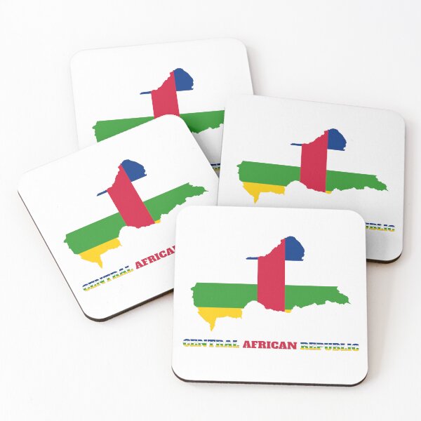 Item preview, Central African Republic flag map design designed and sold by BasbiArt.