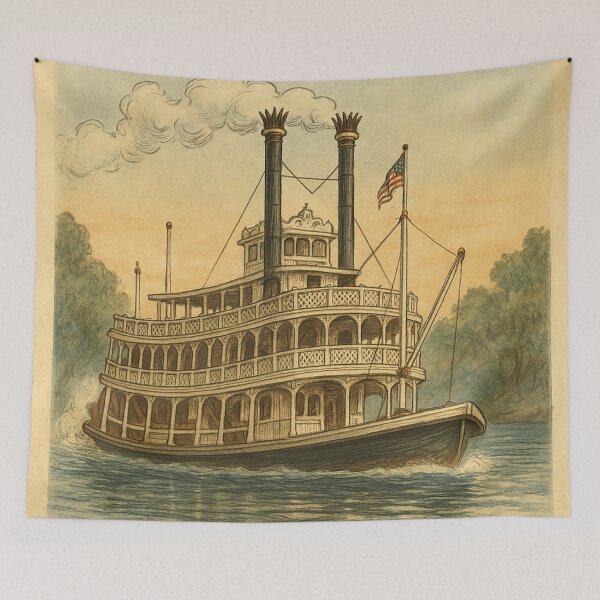 Item preview, Liberty Square Riverboat Print designed and sold by magicalartwork93.