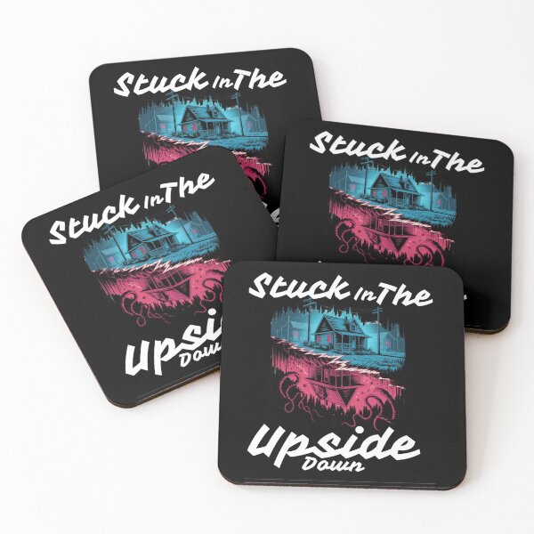 Item preview, Stuck in the Upside World – 80s Retro Sci-Fi Horror Art designed and sold by IndianShopper.