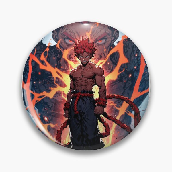Item preview, Indomitable Spirit: A fusion of Red Riot and Akuma, My hero academia, Street Fighter designed and sold by Innova_Creations.