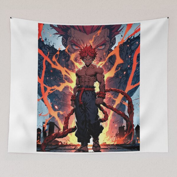 Item preview, Indomitable Spirit: A fusion of Red Riot and Akuma, My hero academia, Street Fighter designed and sold by Innova_Creations.
