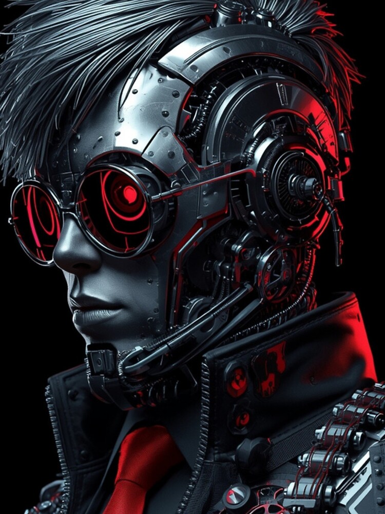 Thumbnail 4 of 4, iPhone Case, Cyberpunk Android Character designed and sold by RJ2525.