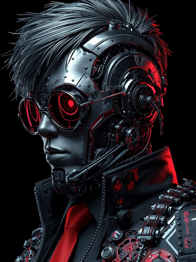 Thumbnail 6 of 6, Premium Oversized Sweatshirt, Cyberpunk Android Character designed and sold by RJ2525.