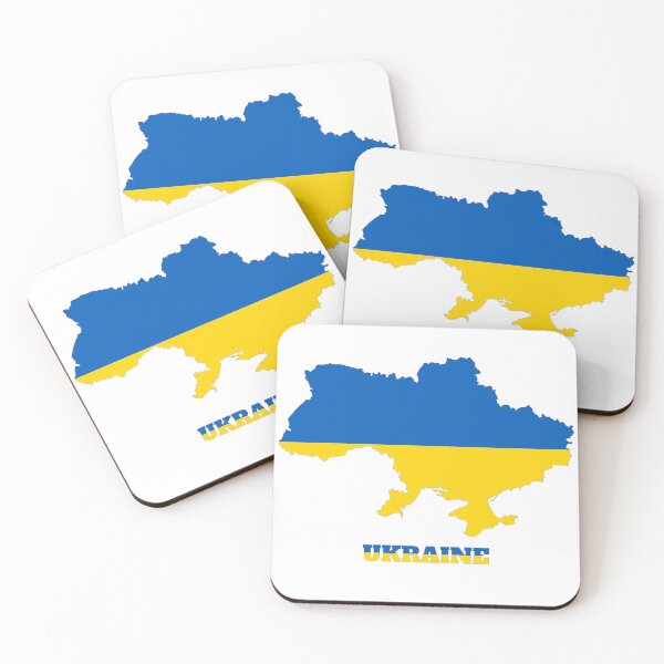 Artikelvorschau, Ukraine Flaggenkartendesign entworfen und verkauft von BasbiArt.