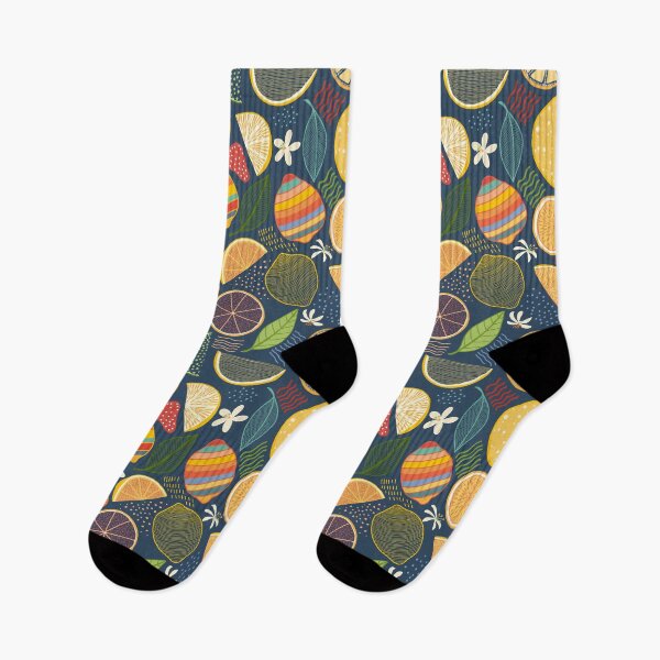 Item preview, Bright Citrus Seamless Pattern – Hand-Drawn Lemons, Oranges & Leaves colourful Fruit  designed and sold by Ilikeiwantilove.