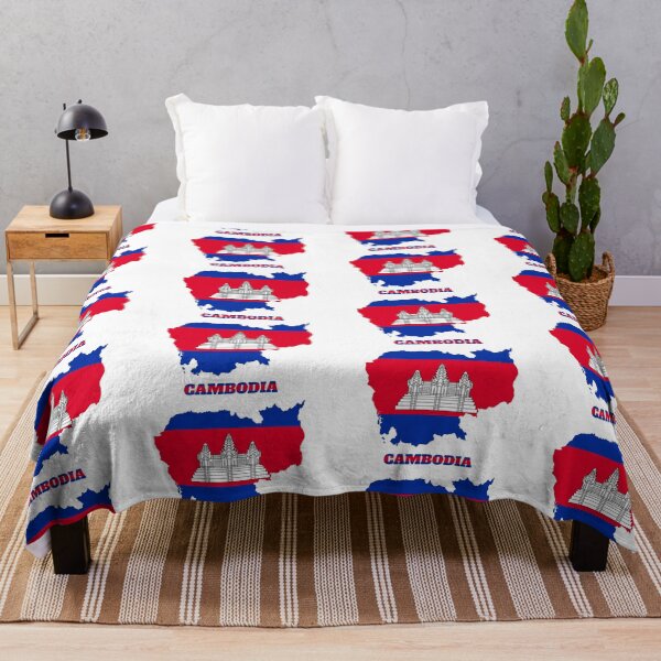 Item preview, CAMBODIA Flag map design designed and sold by BasbiArt.