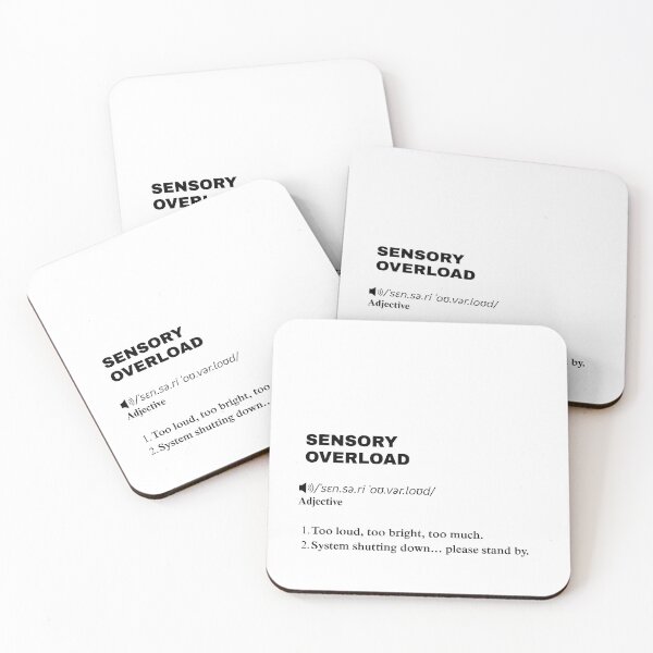 Item preview, Sensory Overload Definition Design – Funny Minimalist Aesthetic Quote designed and sold by Fatamimosh.
