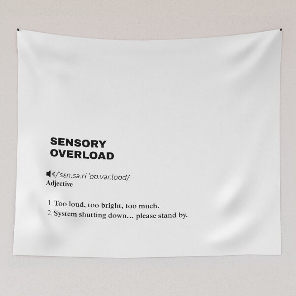Item preview, Sensory Overload Definition Design – Funny Minimalist Aesthetic Quote designed and sold by Fatamimosh.