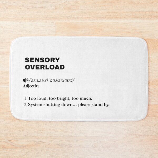 Item preview, Sensory Overload Definition Design – Funny Minimalist Aesthetic Quote designed and sold by Fatamimosh.