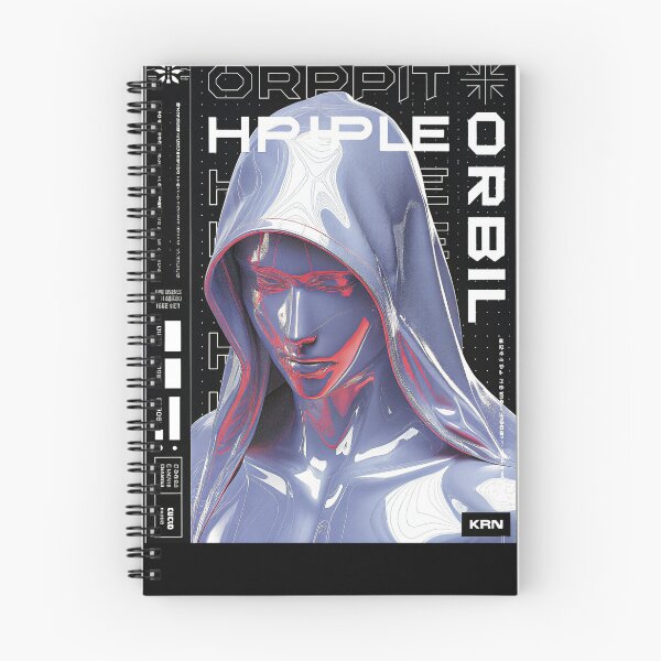 Item preview, Futuristic Japanese Poster: Synthetic Disciple of the Red Algorithm designed and sold by Raw-Ink.