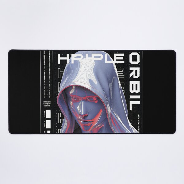 Item preview, Futuristic Japanese Poster: Synthetic Disciple of the Red Algorithm designed and sold by Raw-Ink.