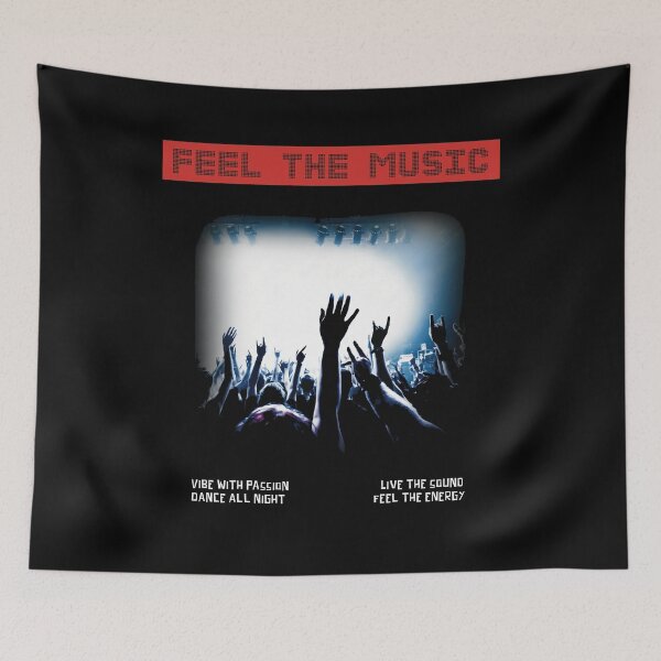 Item preview, Feel The Music - Rave Ecstasy Neon Art designed and sold by 140bpmmusic.